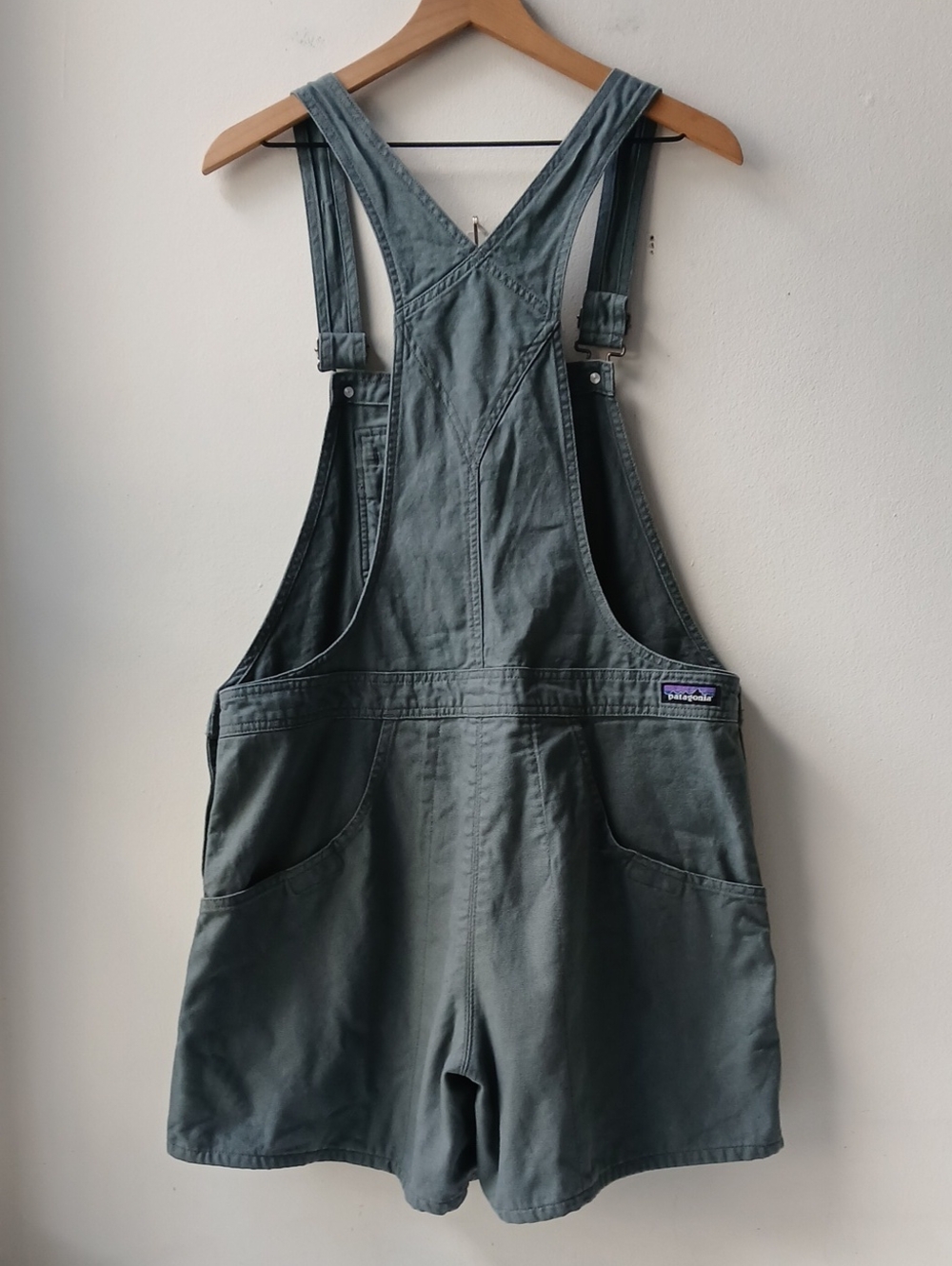 Patagonia Canvas Overall Shorts Women's Large - Picture 3 of 7